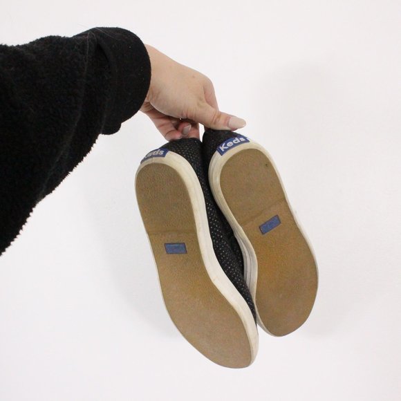 *Keds Women's Champion Glitter Wool Fashion Sneaker, Black - Picture 5 of 7